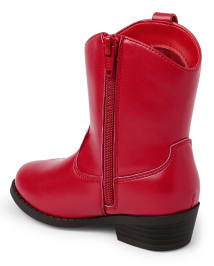 Girls red boots deals