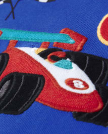 Pyjama ajusté en coton pour garçon avec motif voiture de course - Gymmies