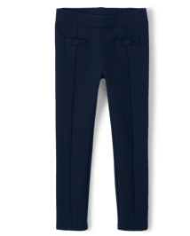 Girls Ponte Bow Jeggings - Uniform