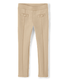 Girls Ponte Bow Jeggings - Uniform