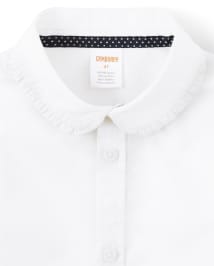 Girls Stain And Wrinkle-Resistant Oxford Button Down Shirt - Uniform