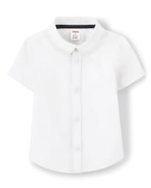 Girls Stain And Wrinkle-Resistant Oxford Button Down Shirt - Uniform
