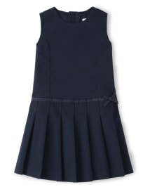 Pull plissé pour filles avec résistance aux taches et aux plis - Uniforme