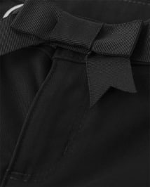 Girls Stain and Wrinkle-Resistant Belted Chino Pants - Uniform