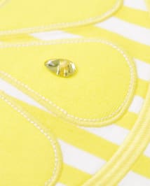 Girls Embroidered Lemon Striped Top - Citrus & Sunshine