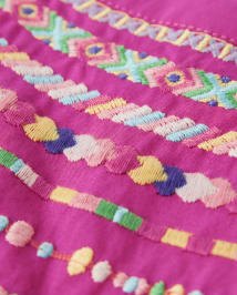 Robe à volants brodée pour fille - Festival de musique