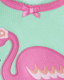 Pyjama Fille Flamingo Snug Fit en coton - Gymmies