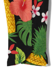 Girls Pineapple Print Knit Capri Leggings Pineapple Punch