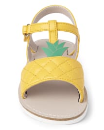 Girls Eyelet Sandal - Pineapple Punch