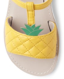 Girls Eyelet Sandal - Pineapple Punch