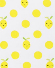 Girls Lemon Snug Fit Cotton Pajamas - Gymmies