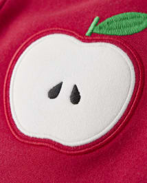 Pantalon en ponte pomme appliqué pour filles - Chef de classe