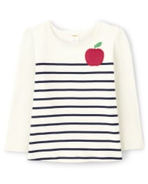 Haut Apple rayé pour filles - Chef de classe