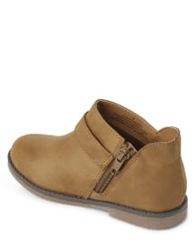Girls Flower Buckle Booties