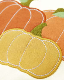 Girls Embroidered Pumpkin Top - Perfect Pumpkin