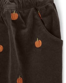 Girls Pumpkin Corduroy Skort - Perfect Pumpkin
