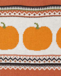 Kangourous zippé en jacquard citrouille pour enfants - Perfect Pumpkin