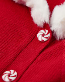 Sweat à capuche avec mitaines appliquées pour filles - Holiday Express