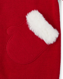 Sweat à capuche avec mitaines appliquées pour filles - Holiday Express