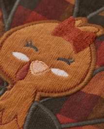 Girls Turkey Corduroy Jumper - Autumn Harvest