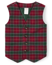 Gilet à carreaux pour garçons - Holiday Traditions