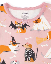 Pyjama Halloween Chien Snug Fit en coton Fille - Gymmies