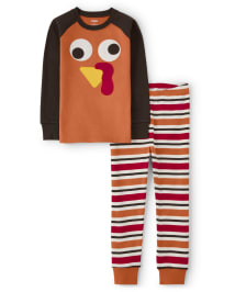 Kids Turkey Snug Fit Cotton Pajamas - Gymmies