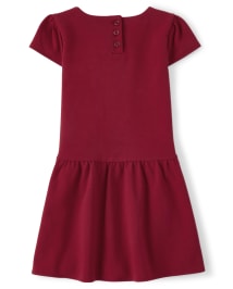 Robe en ponte avec nœud pour fille - Holiday Traditions