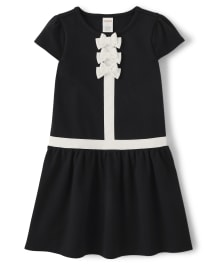 Girls Bow Ponte Dress - Perfect Present