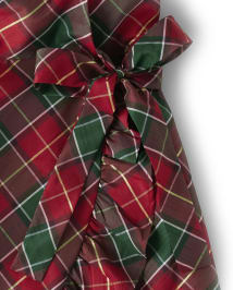 Womens Matching Family Short Sleeve Taffeta Woven Plaid Dress Holiday Traditions SALSA Gymboree CA