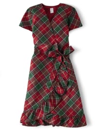 Plaid holiday sales dress womens