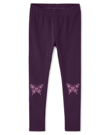 Legging papillon brodé pour fille - Spice Market