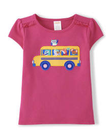 Haut à volants brodé pour bus scolaire pour fille - Future Artist