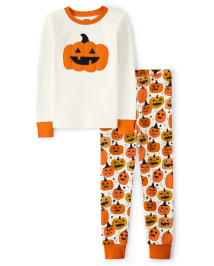 Kids pumpkin pajamas outlet