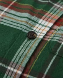 Chemise boutonnée à carreaux pour garçon - Récolte d'automne