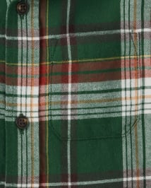 Chemise boutonnée à carreaux pour garçon - Récolte d'automne