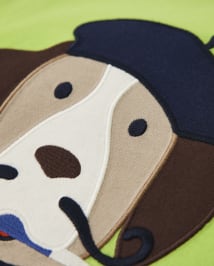 Boys Embroidered Dog Top - Future Artist