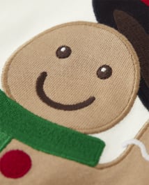 Boys Gingerbread Raglan Top - Holiday Express