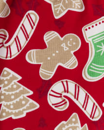Kids Gingerbread Snug Fit Cotton Pajamas - Gymmies