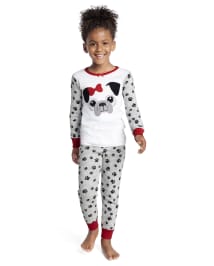 Girls Pug Snug Fit Cotton Pajamas - Gymmies