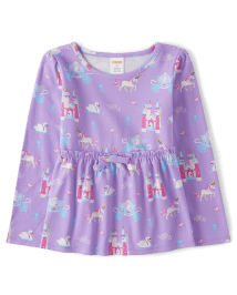 Haut Babydoll Castle Fille - Princesse licorne
