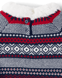 Robe pull Fairisle assortie pour filles - Célébrations de famille