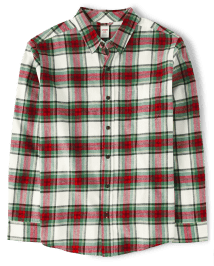 Mens Famille assortie à carreaux Button Up Shirt - Family Celebrations