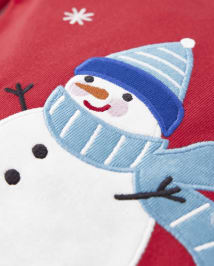 Pyjama ajusté en coton pour enfants avec motif bonhomme de neige - Gymmies