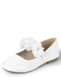 Girls Floral Ballet Flats - All Dressed Up