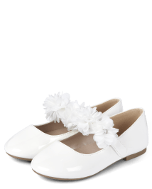 Girls Floral Ballet Flats - All Dressed Up
