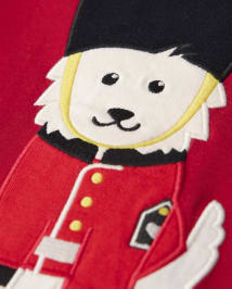 Girls Embroidered Dog Top - London Calling
