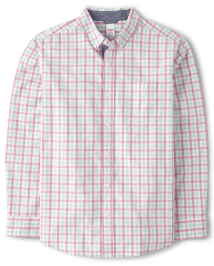 Chemise boutonnée à carreaux papa et moi pour hommes - Time for Tea