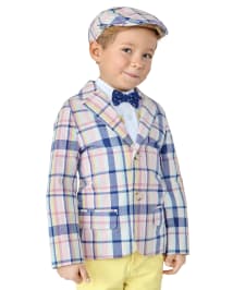 Boys Plaid Blazer - Spring Celebrations