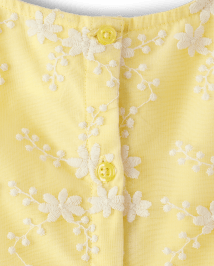 Girls Embroidered Floral Lace Dress